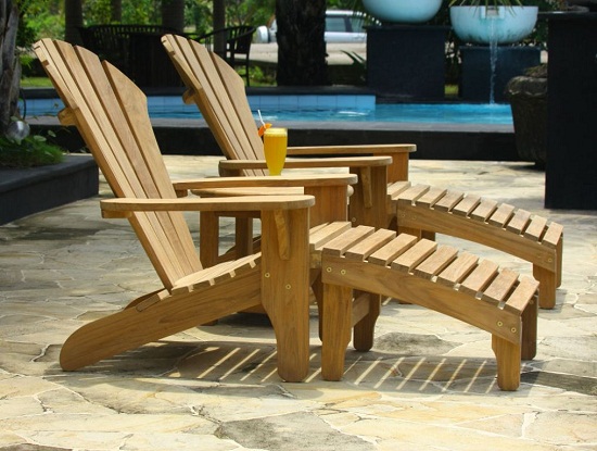 Smith and Hawken Teak Patio Chairs
