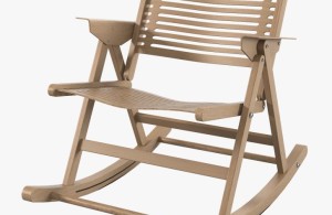 Outdoor Folding Rocking Chair Wooden