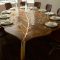 French Country Dining Set with Leaf Shape