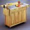 Kitchen Carts on Wheels with Breakfast Bar