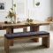 Long Narrow Dining Table - Emmerson Reclaimed Wood Dining Bench