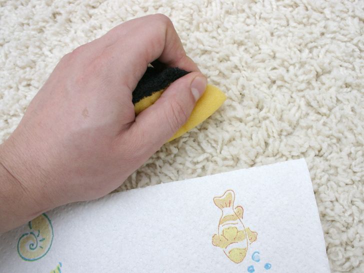 How to remove spray paint from carpet