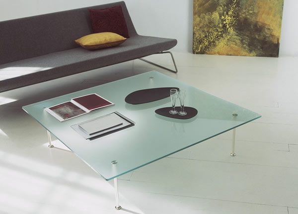 Square Glass Coffee Tables From Tunelli