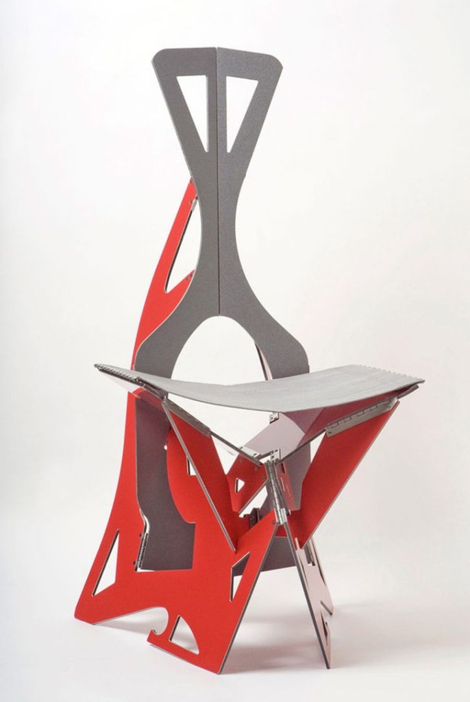Leaf Folding Chair in Red Color
