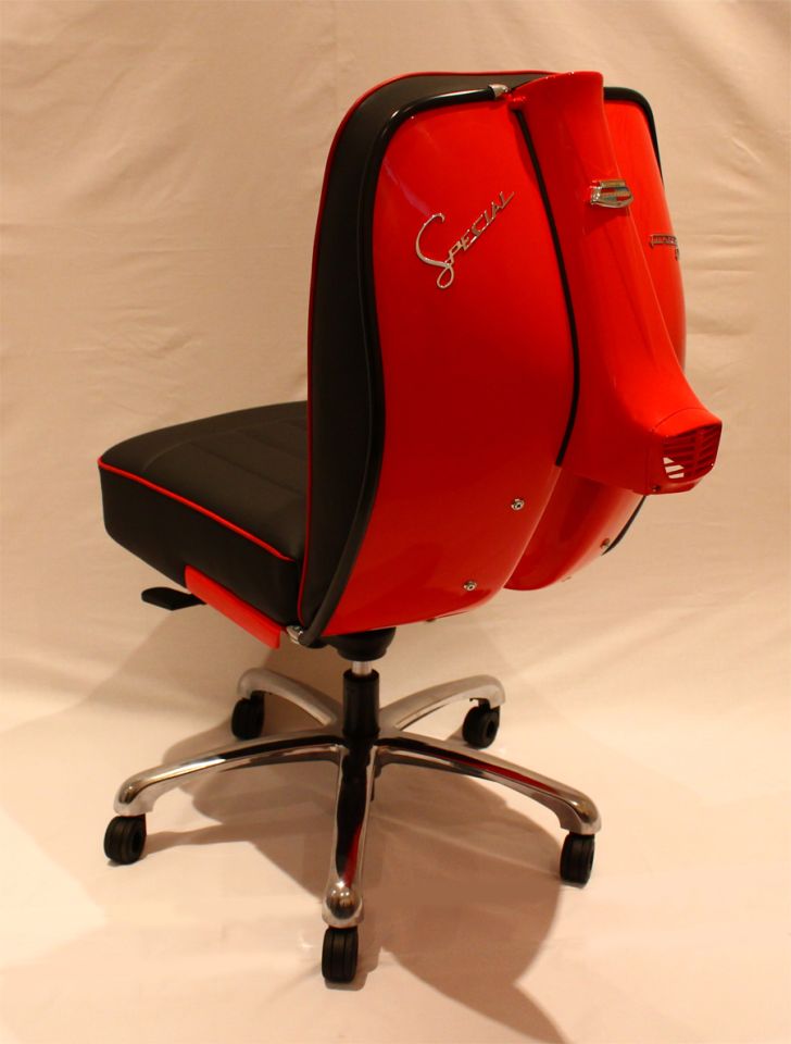 Lambretta Chair Red Chair with Lambretta Scooter Design