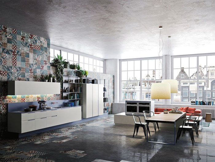 Modern Loft  Kitchen Design by Michele Marcon Refined Kitchen Concept by Michele Marcon