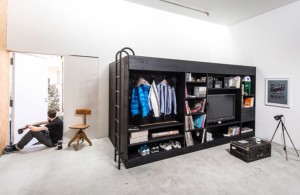multifunctional furniture for small spaces-The-Living-Cube-by-Till-Konneker-with-Storage-Room