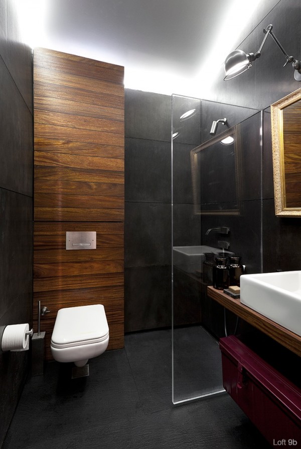 attic-apartment-with-custom-furniture-classy-apartment-with-wood-bathroom-panel