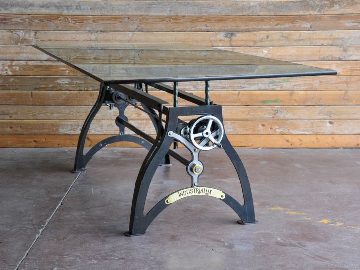 crank-table-designs-industrialux-crank-table-as-adjustable-table’s-top-height-feature-from-30”-dining-height-to-42”-bar-height-using-the-table’s-8”-crank-wheel-glass-table-top