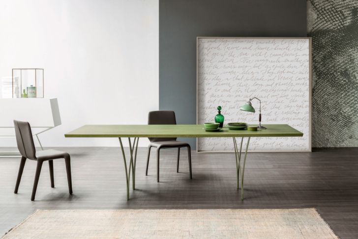 new bonaldo table gap-simple-complex-green-bonaldo-table-design-with-table-lamp-chair