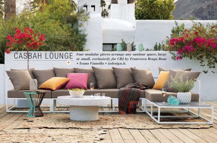 CB2 Outdoor Furniture Cashbah Lounge Sofa
