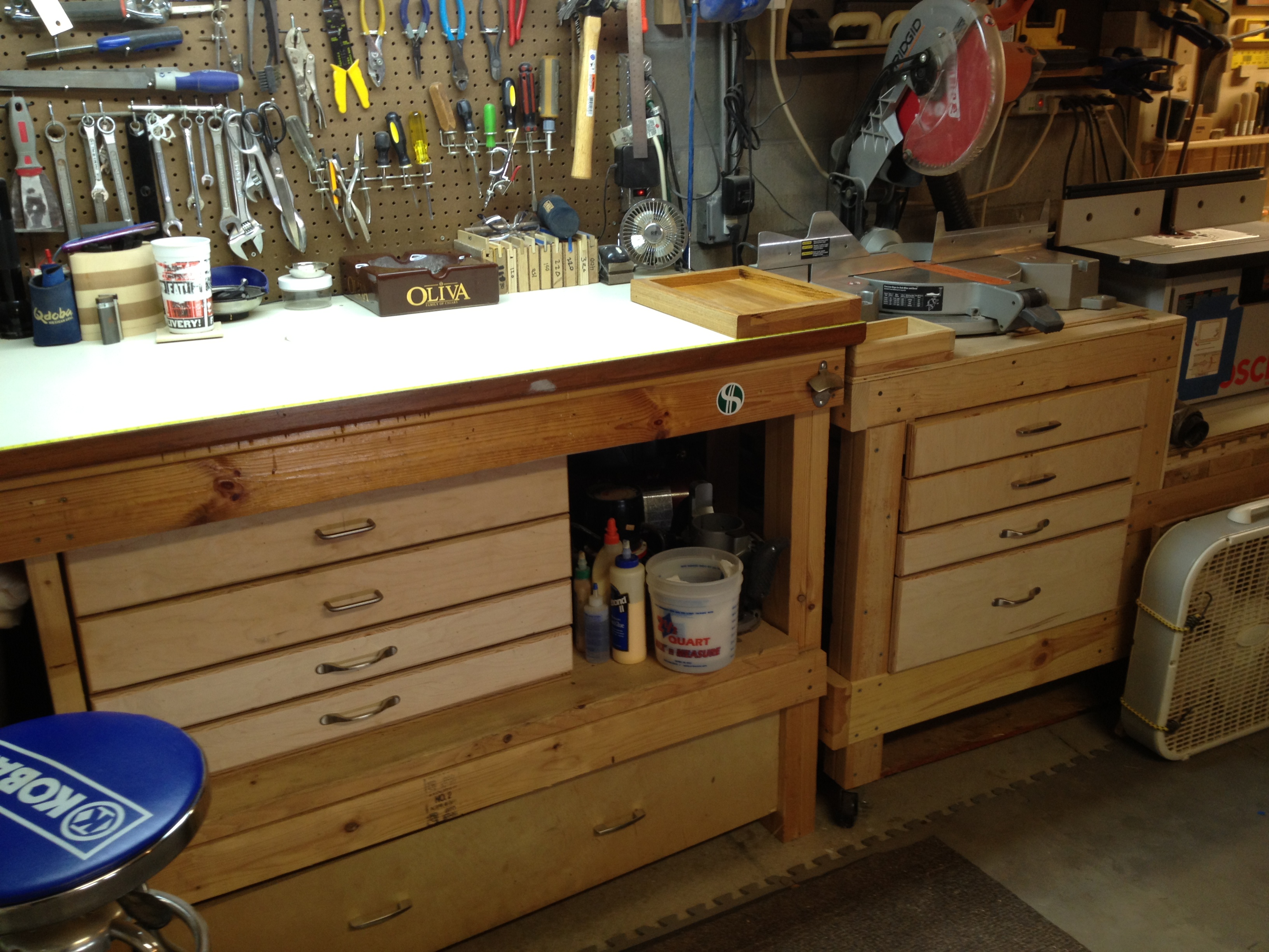 Craftsman Workbench with Drawers Homes Furniture Ideas