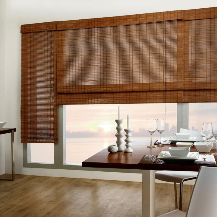 Luxury Bamboo Shades With Blackout Liner With Custom Design Ideas