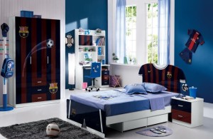 locker bedroom furniture for boys with football theme furniture
