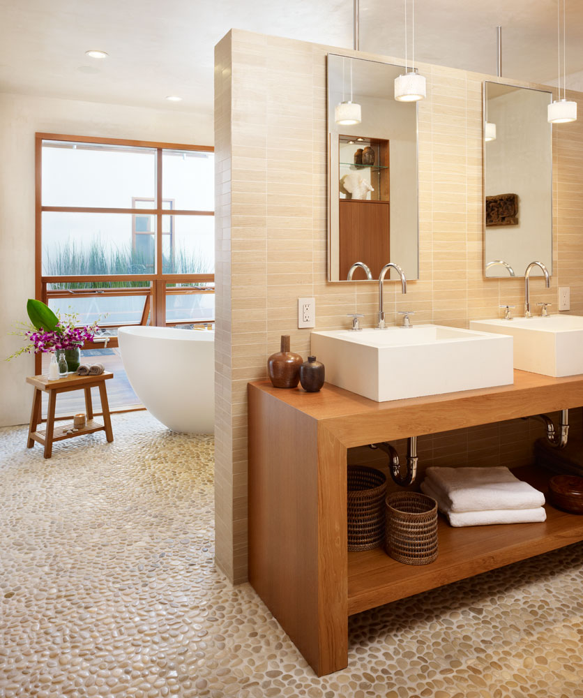 contemporary small bathroom with wooden vanity and ceramic rectangular sink amazing sink design for small bathroom