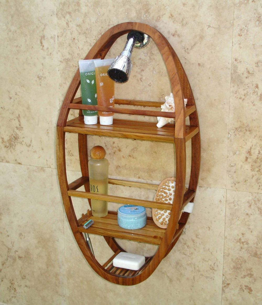 patented moa teak shower organizer remarkable teak bathroom furniture
