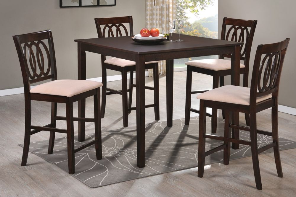 tall square dining room table with flat black finishing and sleek modern trims mesmerizing tall dining room tables as focal points