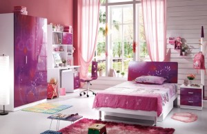 teen girl bedroom furniture set with purple color theme and wide window plus natural light pretty teen girl bedroom furniture designs