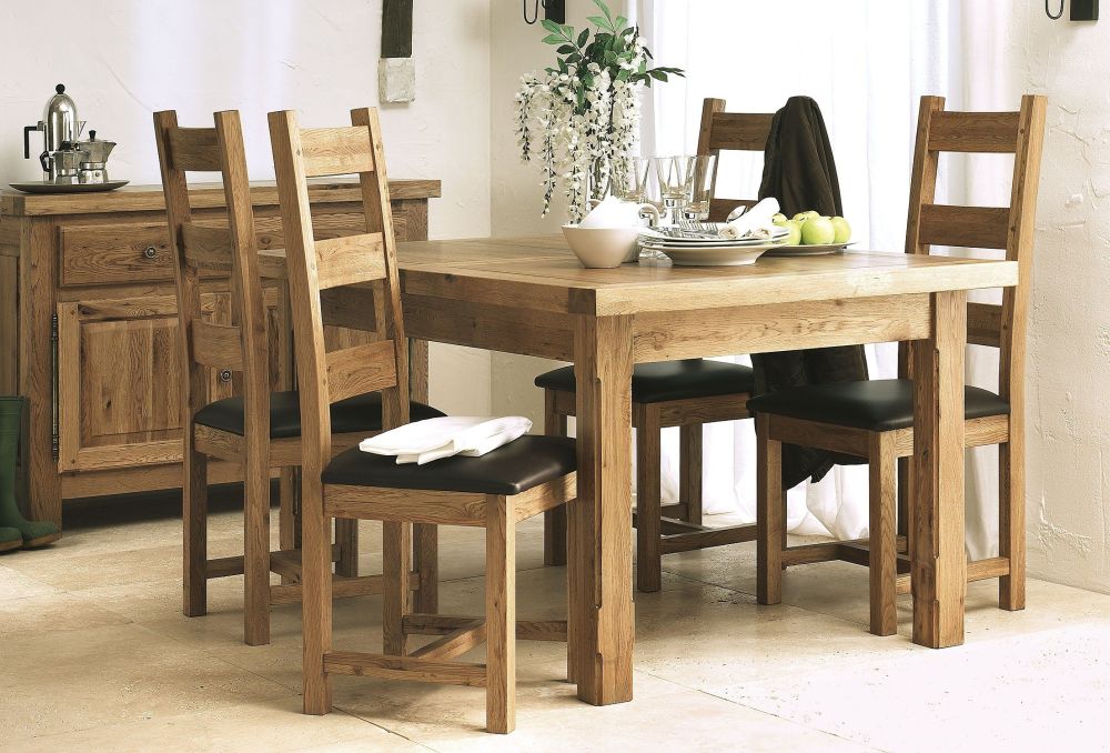 unfinished solid wood furniture for the square dining room maintaining the integrity of the family with solid wood dining room sets