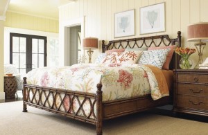 queen tropical bedroom furniture design with floral pattern bedding sets and modest wooden nightstands stunning tropical bedroom furniture that affordable in cost