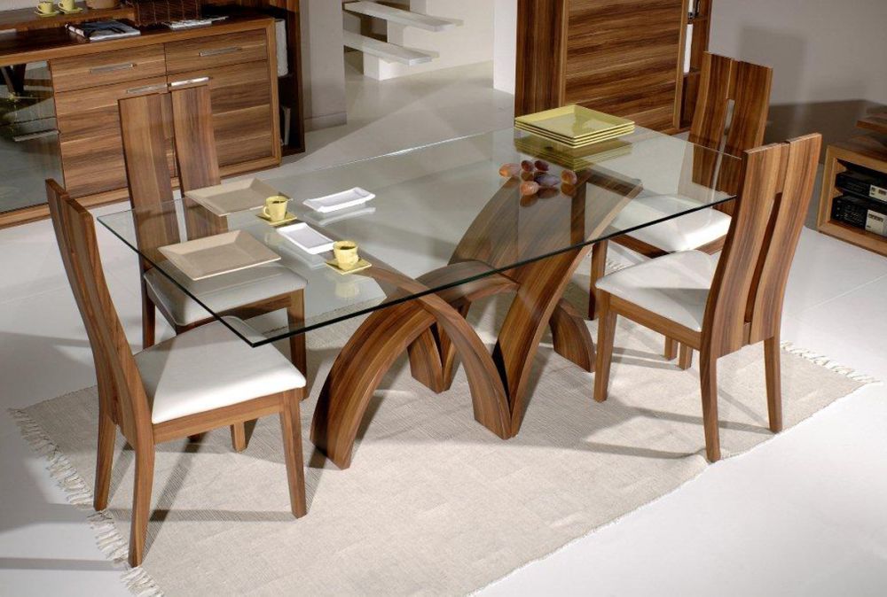 nice sets of wood dining table bases for glass tops beautiful wood and glass dining table