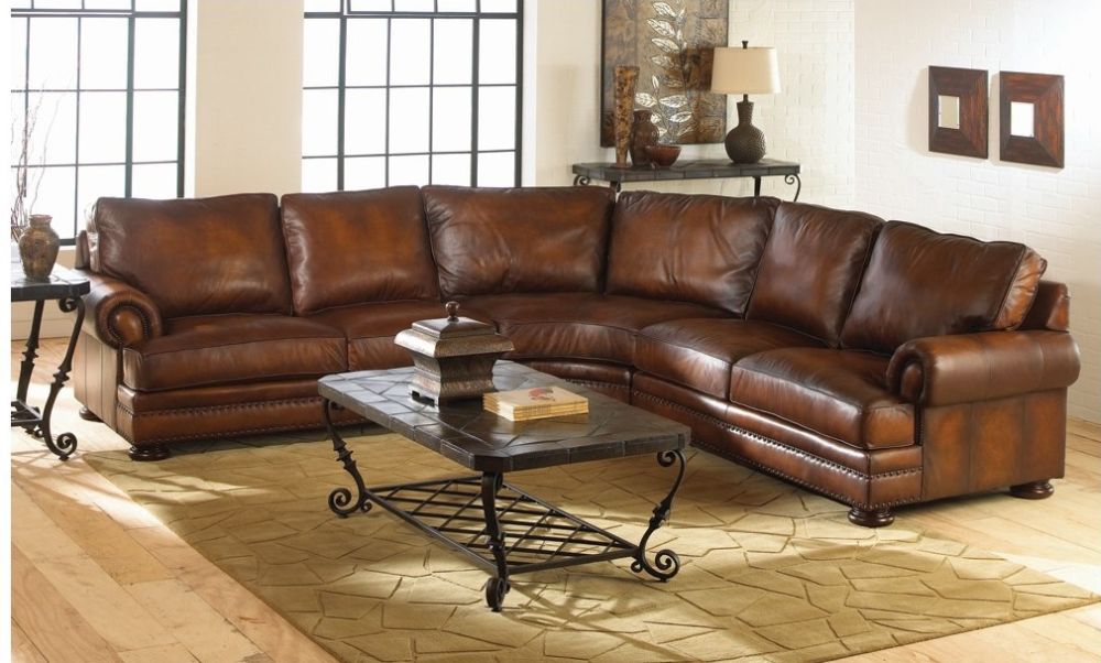 Dark Brown Distressed Leather Sofa, Distressed Leather Sectional Sofa
