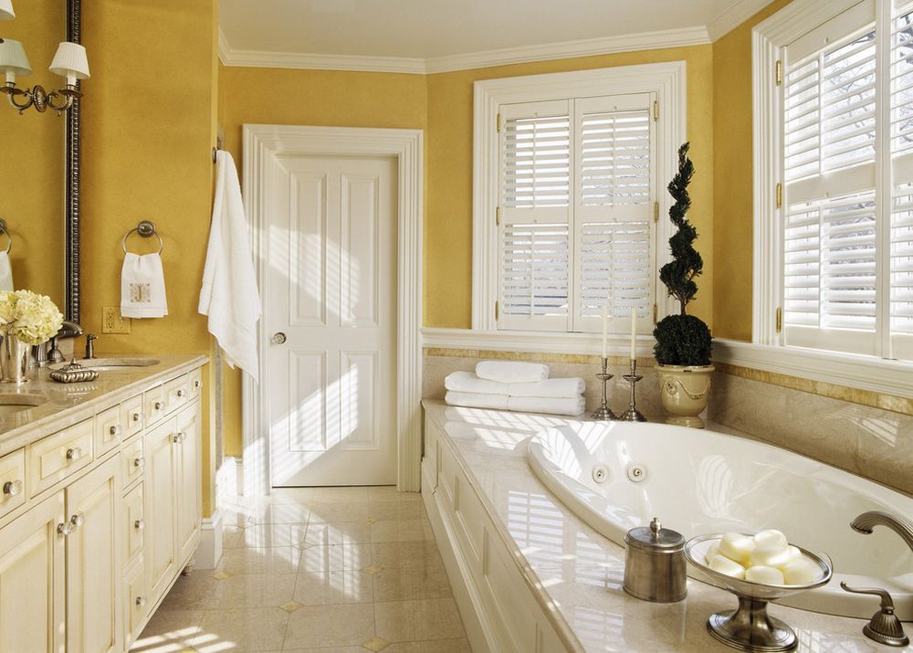 yellow bathroom with custom sets furniture and modest brushed nickel items such as towel ring while mixes the faucet and the knobs changing the old steel with the unbeatable brushed nickel bathroom accessories