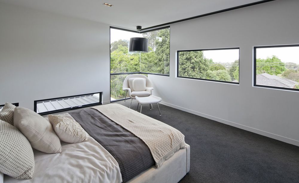 modern frameless window for the breathtaking master bedroom chic window jamb designs giving the perfect atmosphere
