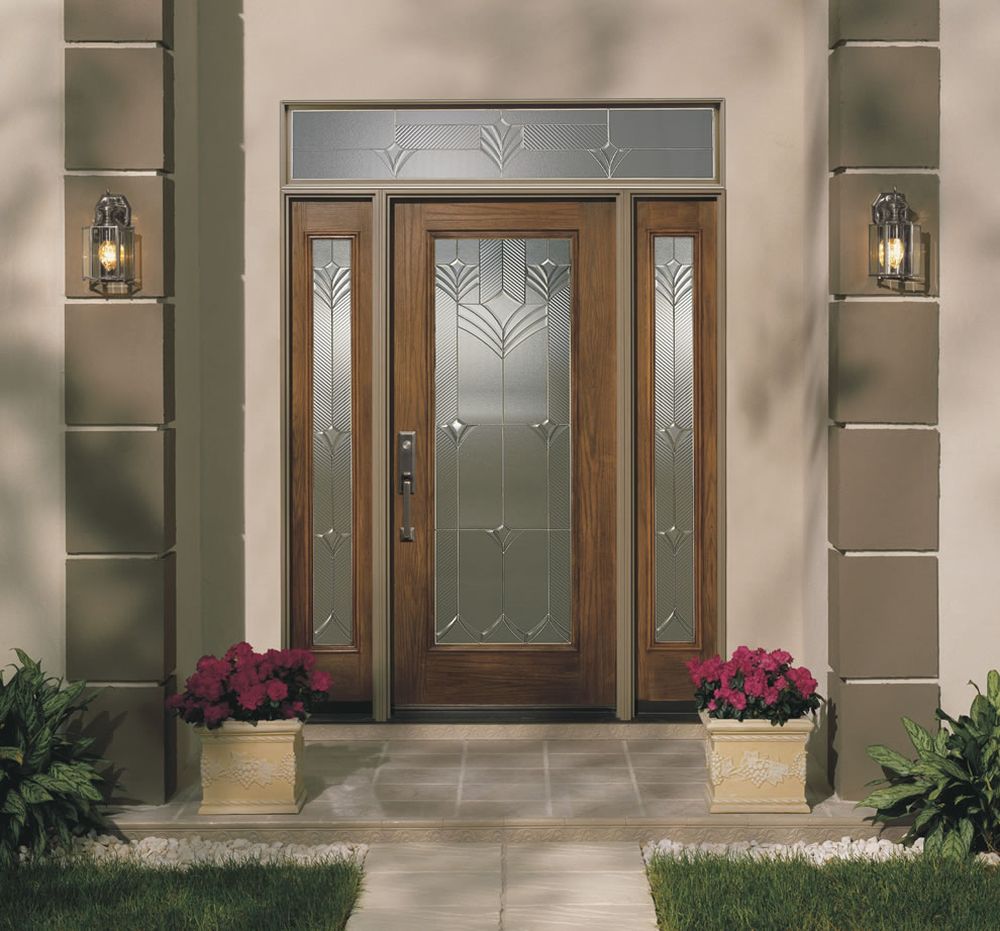 modern grey house with art decor fiberglass door amazing fiberglass exterior doors for the beauty of the facade house