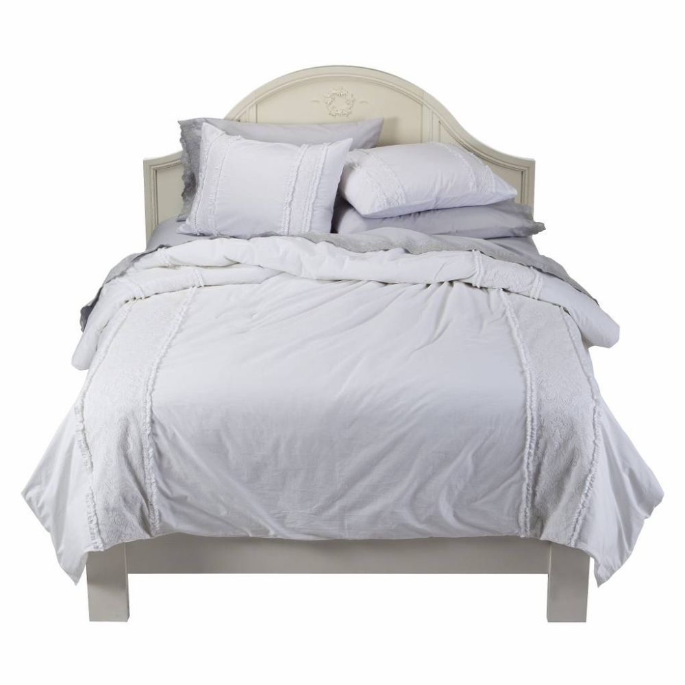 simply shabby chic pieced lace mesh duvet set - white target shabby chic furniture for your bedroom