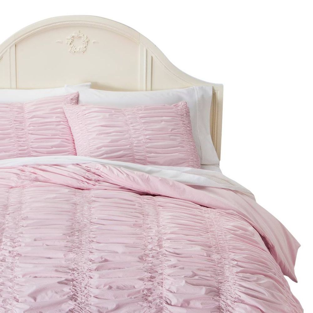 simply shabby chic textured duvet cover set - pink target shabby chic furniture for your bedroom