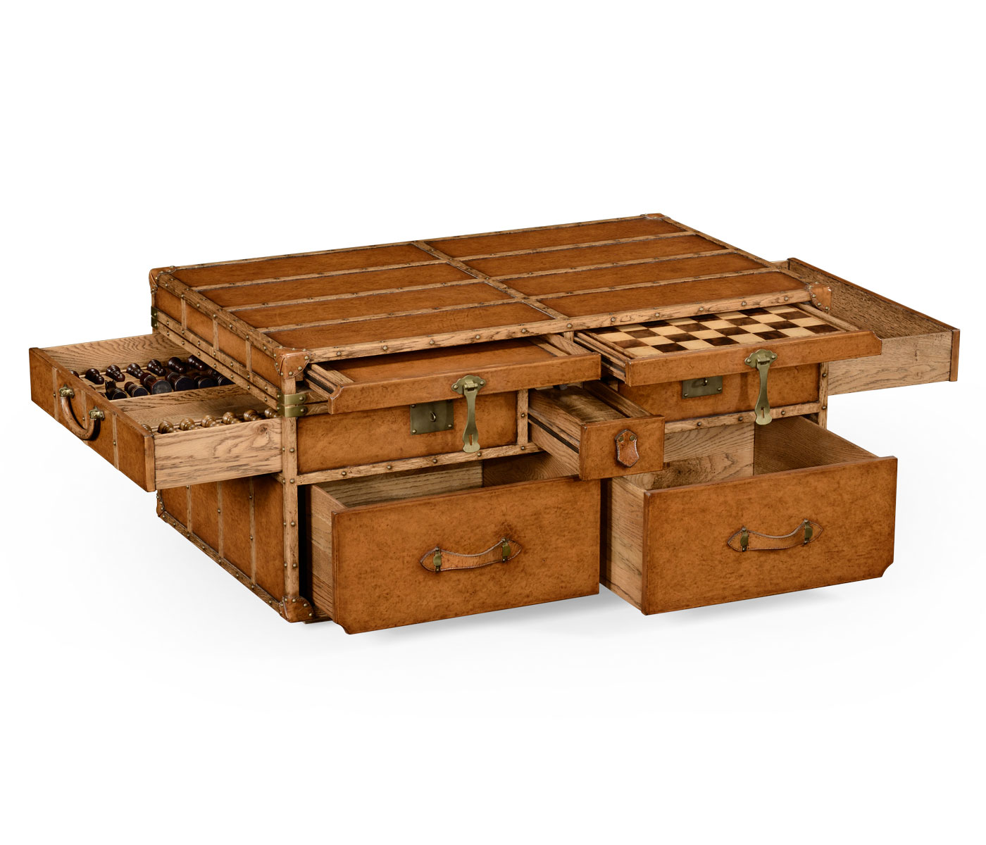 storage trunk coffee table drawers rustic trunk coffee table for your living room