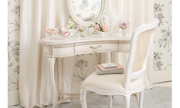 French Shabby Chic Bedroom Chair and Table
