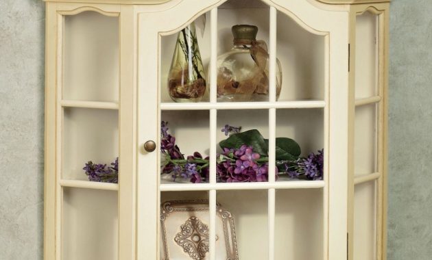Amelia Pale Yellow Wall Curio Cabinet with Regard to Wall Curio Cabinet For Really Encourage