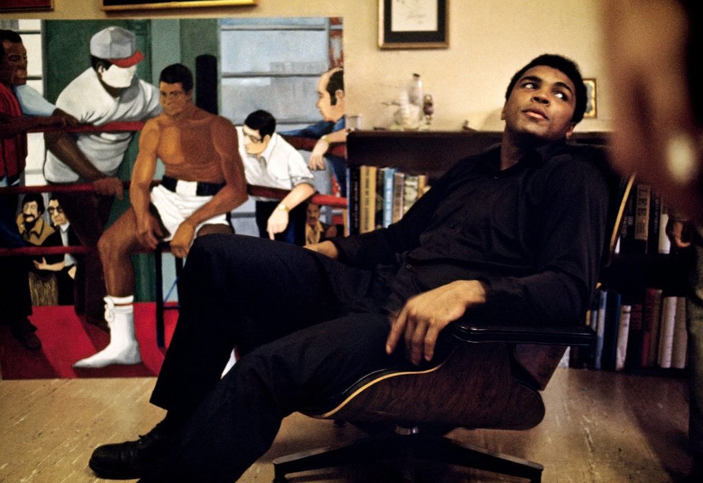 Muhammad Ali and his Eames Chair