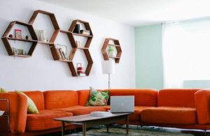 homeycomb-shaped wall floating shelves for living room 2017 trends: 11 fashionable wall floating shelves for your homes