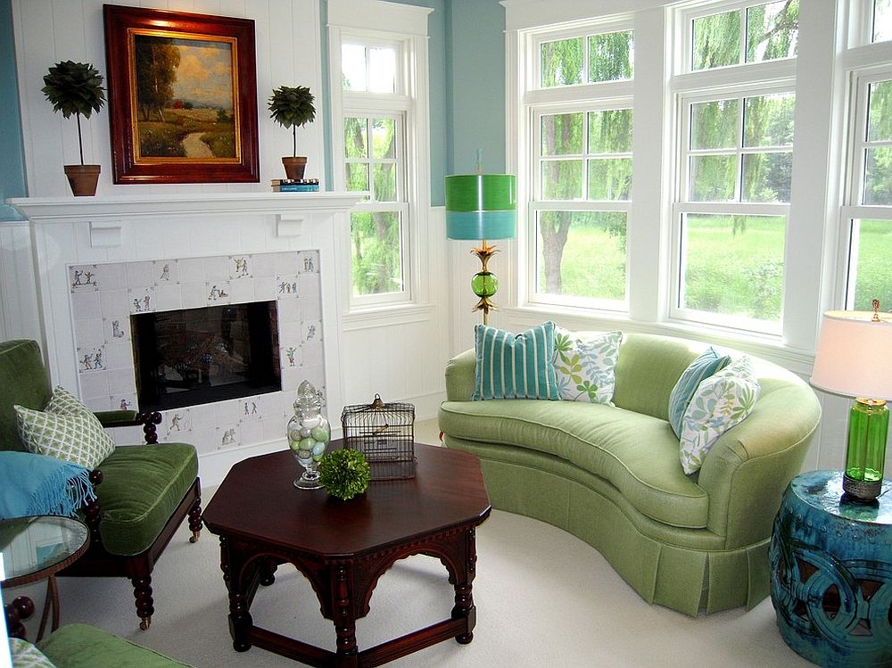 living room sofa in light lime green vibrant mode: 25 colorful sofas to refresh your living room