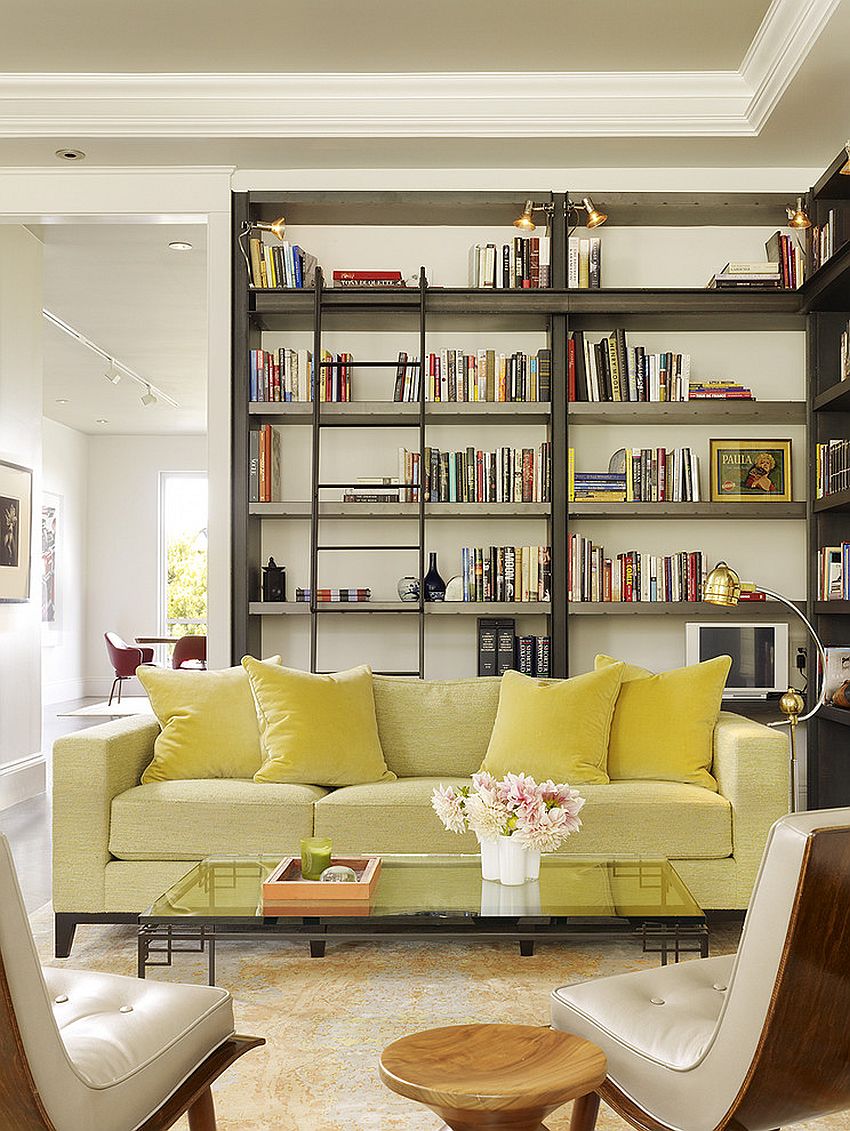mellow yellow sofa with cool livingroom and library design vibrant mode: 25 colorful sofas to refresh your living room