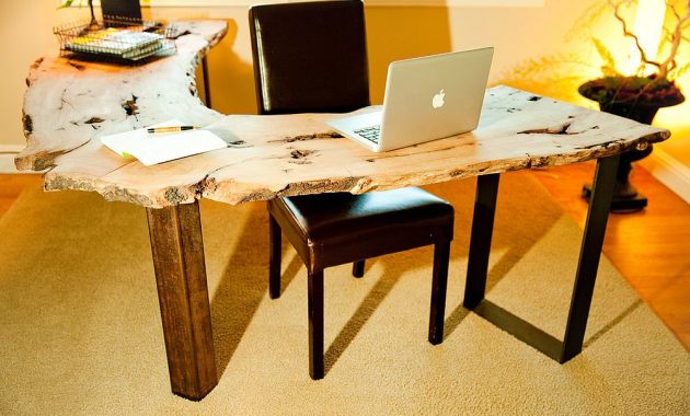 Natural Edge Work Tables for Home Office
