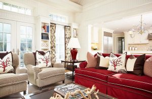 red and white sofa for gorgous family room vibrant mode: 25 colorful sofas to refresh your living room