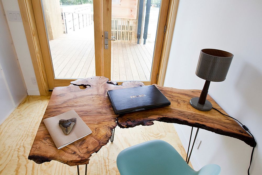 sytlish live edge table for small home office natural enchantment - celebrating the charm of live-edge decoration with 25 home offices