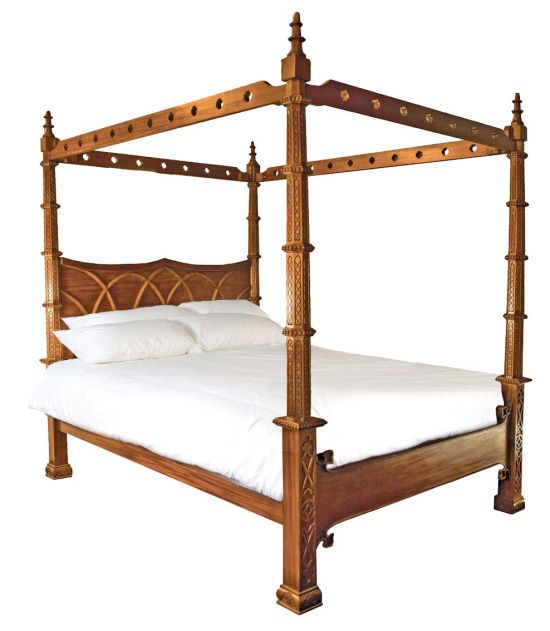 solid mahogany canopy bed with gothic styled 35 wonderful medieval furniture inspirations for your lovely bedroom